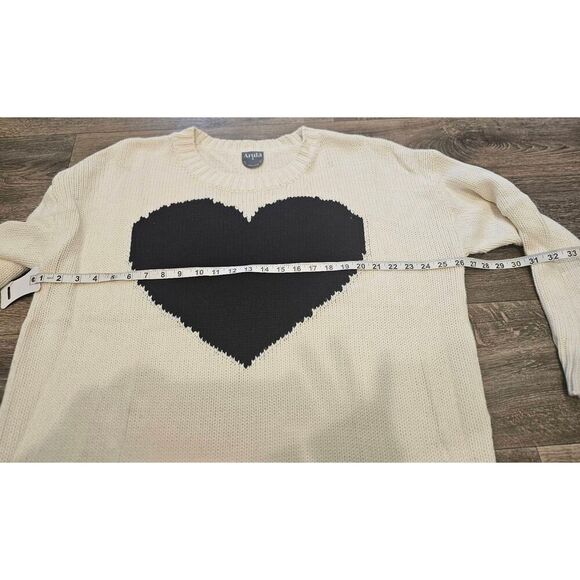Arula Knit Oversized Valentine Heart Sweater Size A 1X - Picture 6 of 11
